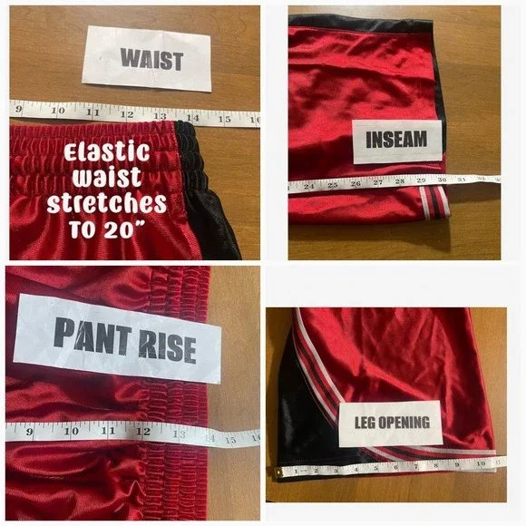 Adidas Track Pants Men L Red Vintage Retro‎ Metallic Shimmer Athletic Old School